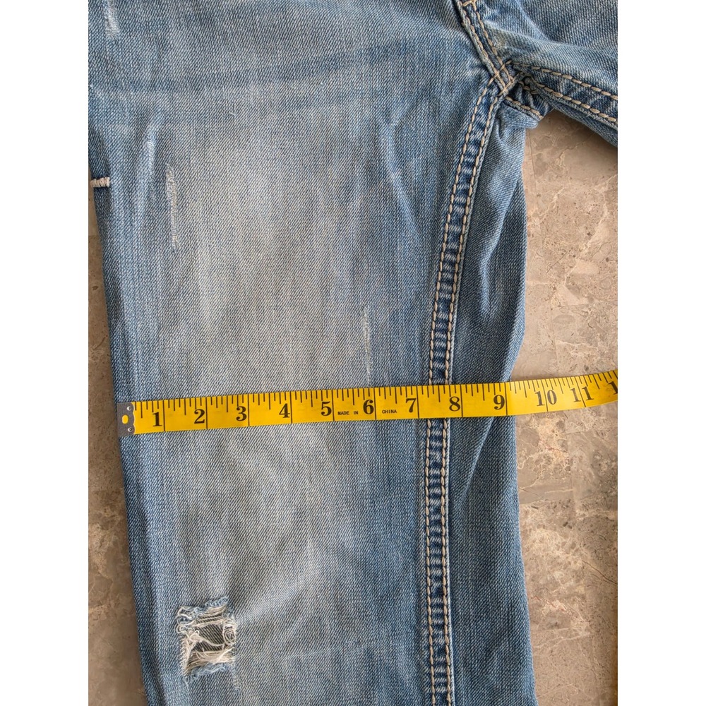 Rock & Roll Cowboy Double Barrel Relaxed Straight Jeans Mens 29x34 Blue Denim - Picture 10 of 16